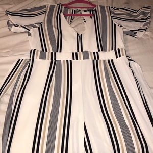 Striped jumpsuit